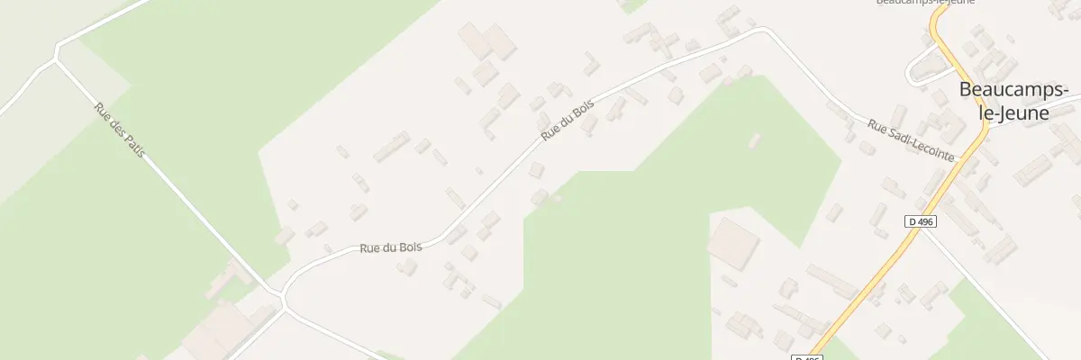 Plan du 5195F Rue du Bois à Beaucamps-le-Jeune