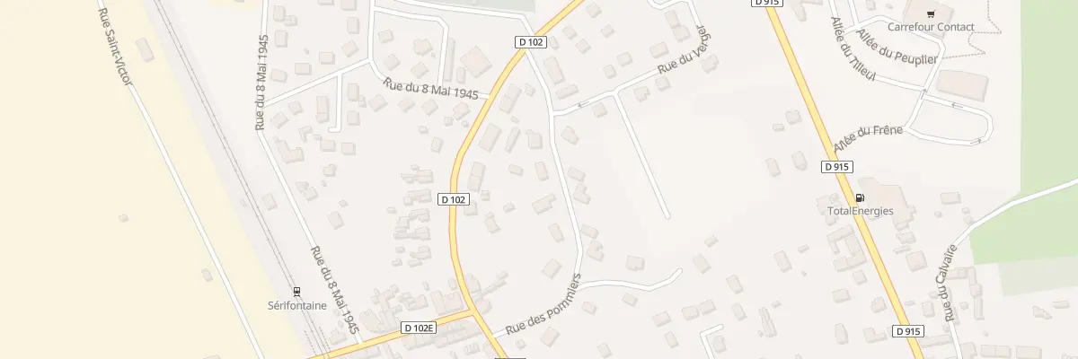 Plan du 4 Rue des Pommiers à Sérifontaine