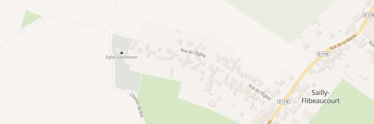 Plan du 39 Rue de l’Eglise à Sailly-Flibeaucourt