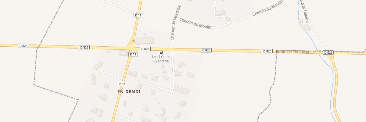 Plan du 1 En Dendy à Vendine