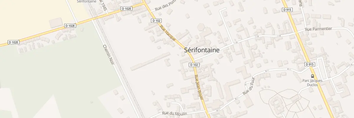 Plan du 3 Rue Hacque à Sérifontaine