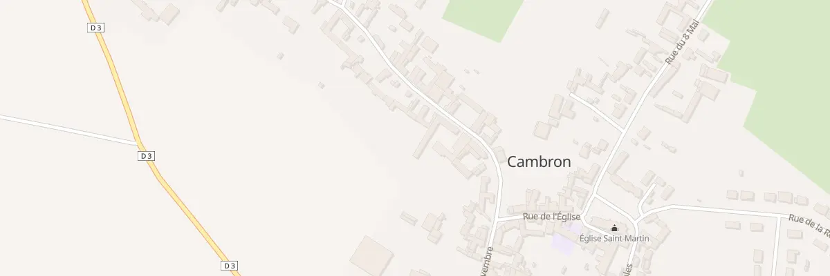Plan du 9 Rue du Calvaire à Cambron