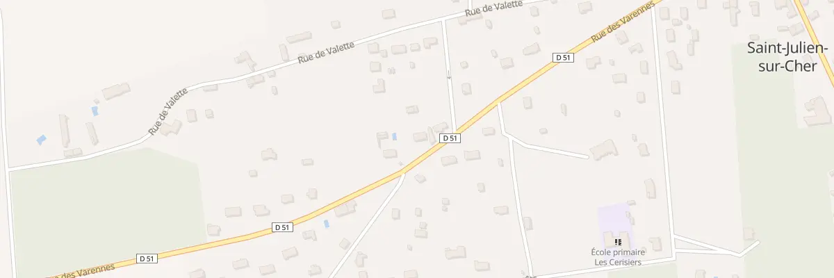 Plan du 24 Rue des Varannes à Saint-Julien-sur-Cher
