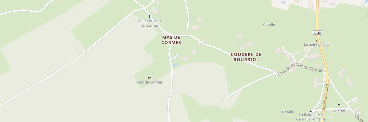 Plan du 5150 Couderc de Bourriol à Espédaillac