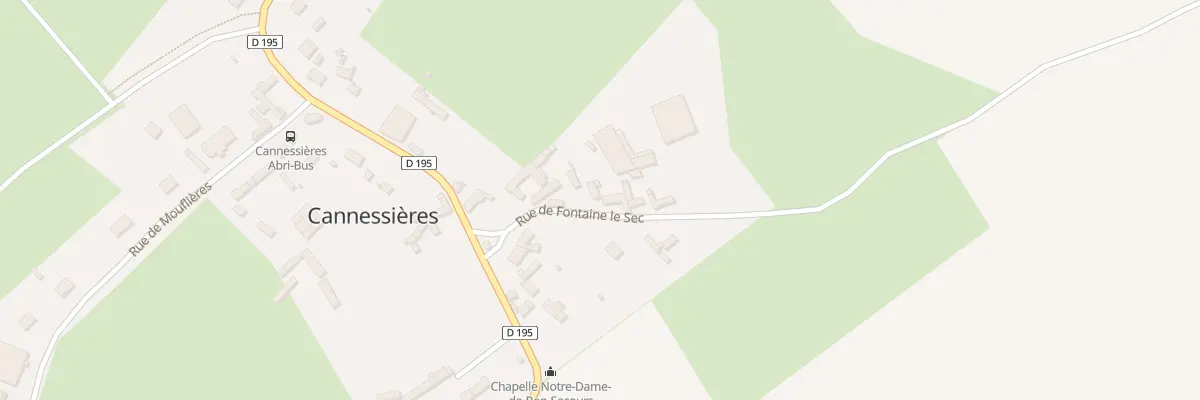 Plan du 3 Rue de Fontaine Le Sec à Cannessières