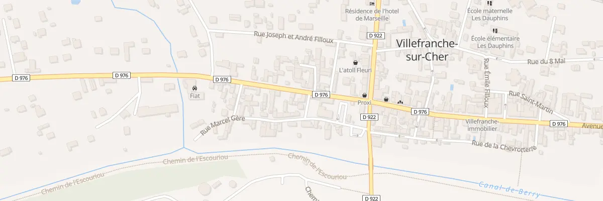Plan du 10 Av Joliot-Curie à Villefranche-sur-Cher
