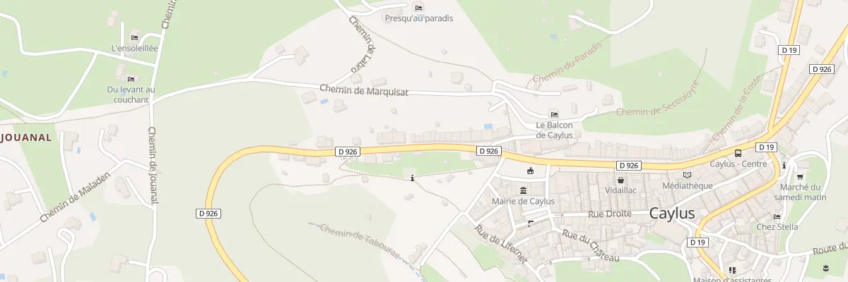 Plan du 74 Av du Père Évariste Huc à Caylus