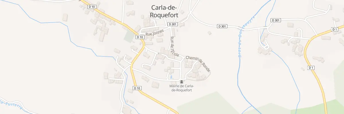 Plan du 67 La Ville à Carla-de-Roquefort