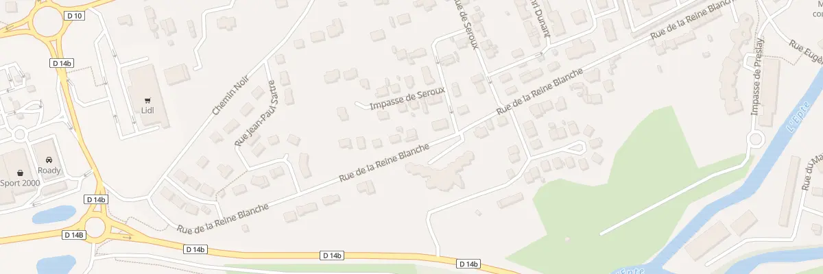Plan du 6Q Rue de la Reine Blanche à Gisors