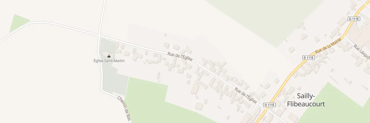 Plan du 27 Rue de l’Eglise à Sailly-Flibeaucourt