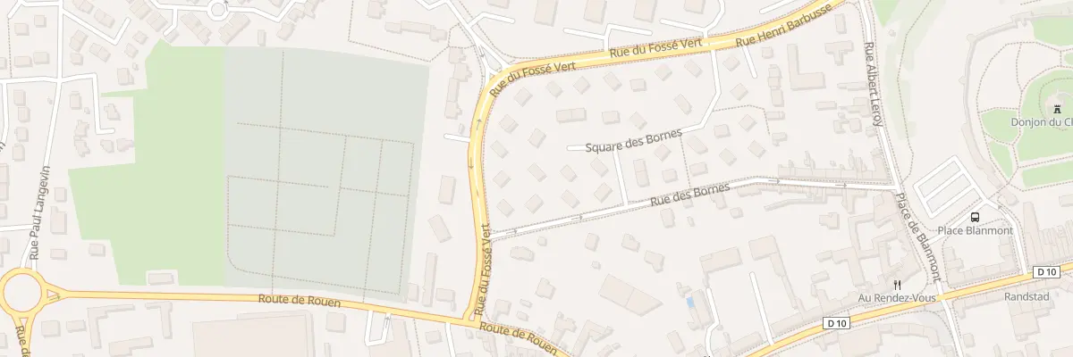 Plan du 9 Sq des Bornes à Gisors