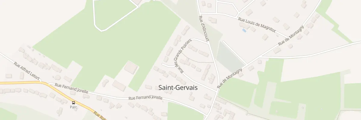 Plan du 18 Rue des Grands Poiriers à Saint-Gervais