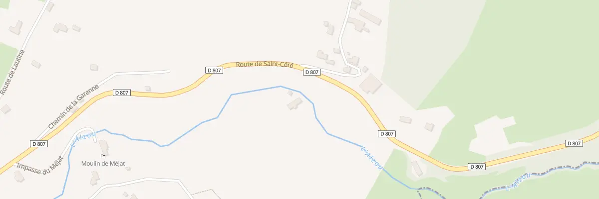 Plan du 5073 Moulin de Balan à Lavergne