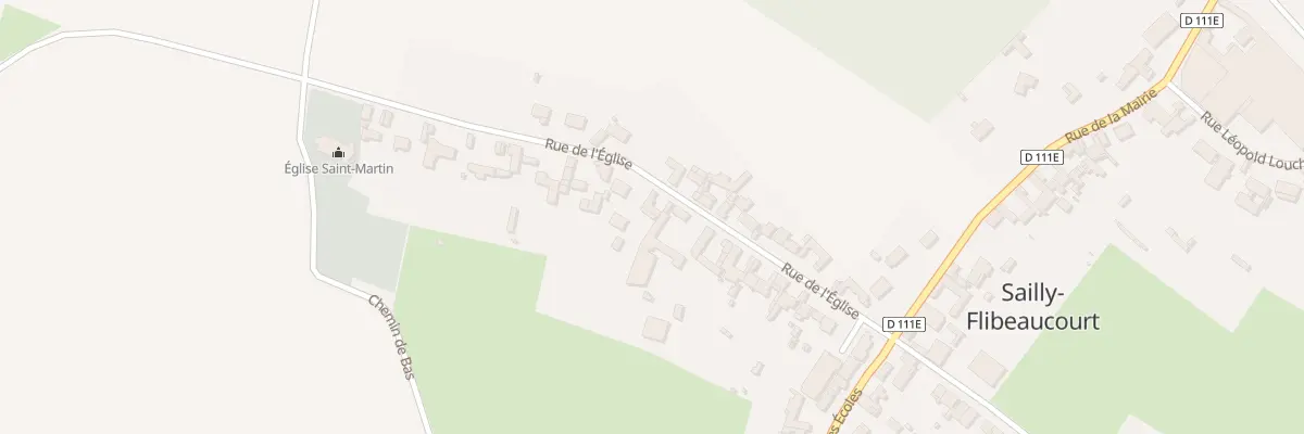 Plan du 21 Rue de l’Eglise à Sailly-Flibeaucourt