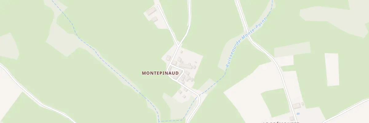 Plan du 3 Montepinaud à Méasnes