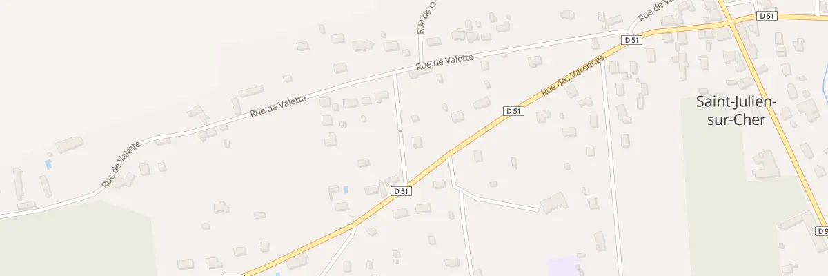 Plan du 7 Rue de la Bricaillerie à Saint-Julien-sur-Cher