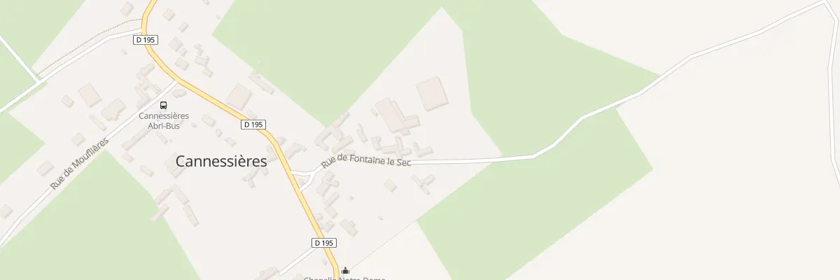 Plan du 7 Rue de Fontaine Le Sec à Cannessières