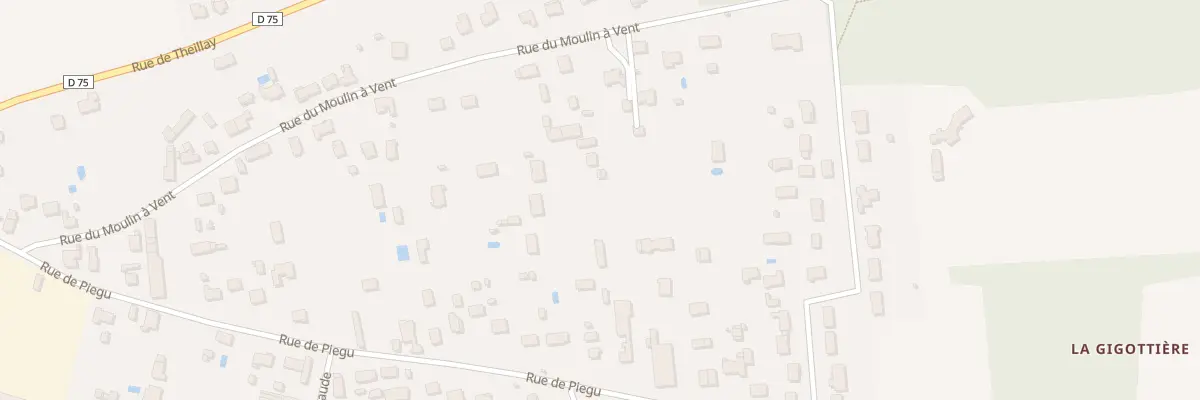 Plan du 45A Rue du Moulin à Vent à Romorantin-Lanthenay