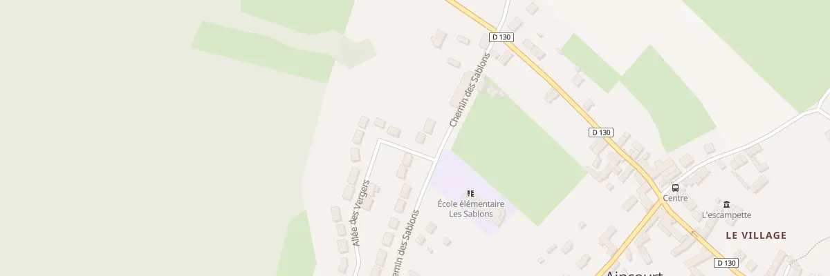 Plan du 8 Che des Sablons à Aincourt