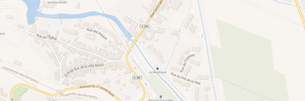Plan du 7 Rue du Moulin des Orphelins à Montreuil-sur-Mer
