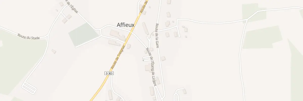 Plan du 3 Rte de l’Etang de Linatre à Affieux