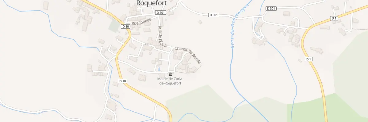 Plan du 85 Pl de l’Eglise à Carla-de-Roquefort