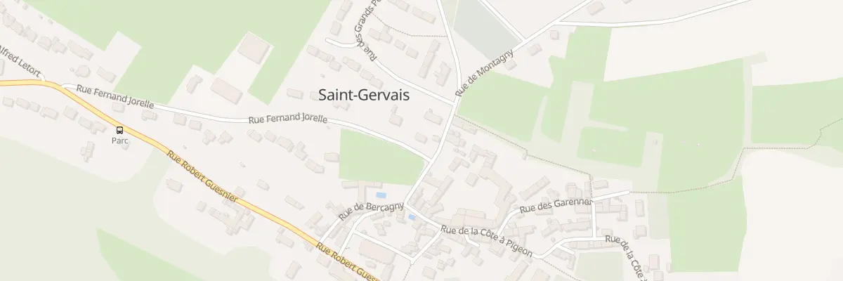 Plan du 22 Rue Fernand Jorelle à Saint-Gervais