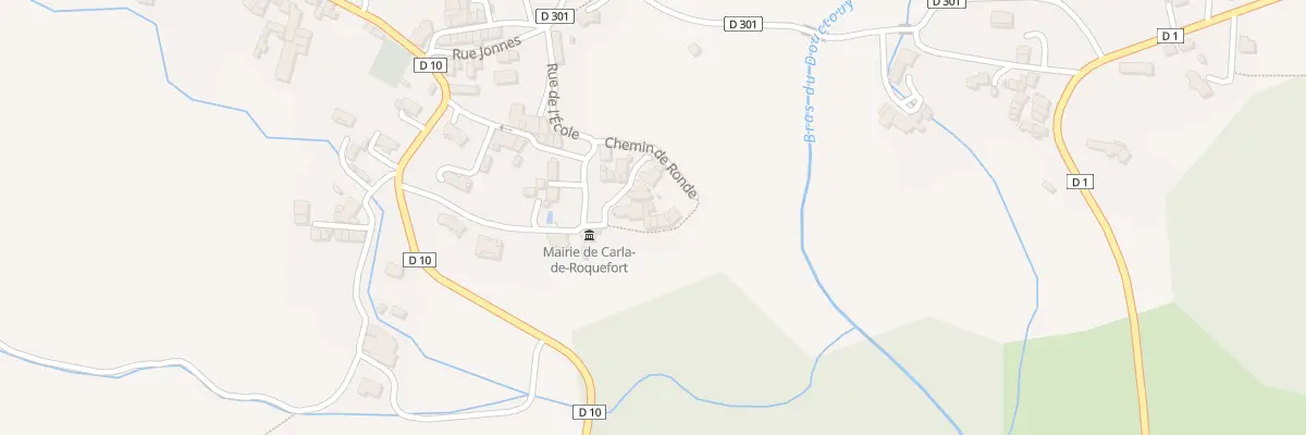 Plan du 75 Pl de l’Eglise à Carla-de-Roquefort