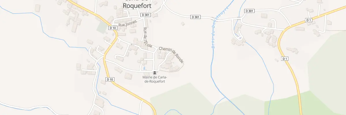 Plan du 10 Pl de l’Eglise à Carla-de-Roquefort