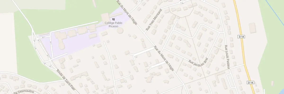 Plan du 25 Rue du Mont de l’Aigle à Gisors