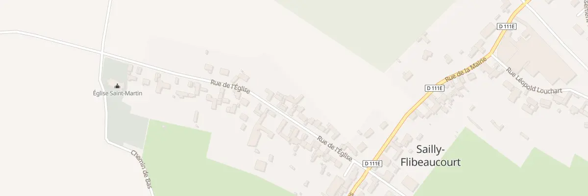 Plan du 18 Rue de l’Eglise à Sailly-Flibeaucourt