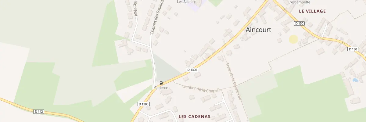 Plan du 28 Rue de la Chapelle St Sauveur à Aincourt