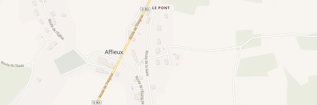 Plan du 9 Rte de la Gare à Affieux