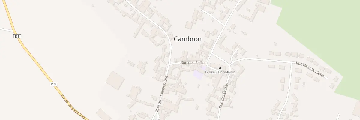Plan du 8 Rue de l’Eglise à Cambron