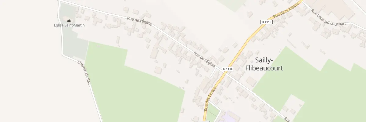 Plan du 13 Rue de l’Eglise à Sailly-Flibeaucourt