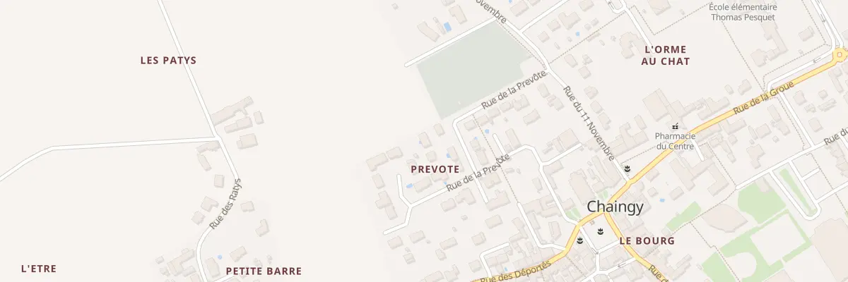 Plan du 3 Rue de la Prévôté à Chaingy