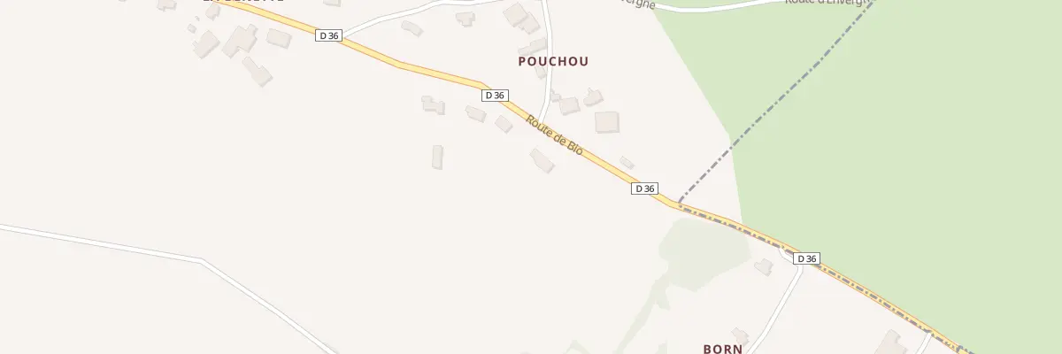 Plan du 5407F Born à Lavergne