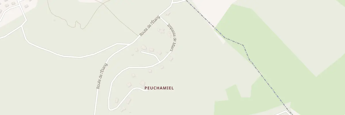 Plan du 5440 Peuchamiel à Beynat