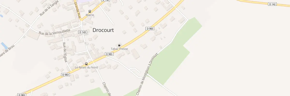 Plan du 34 Rue Nationale à Drocourt