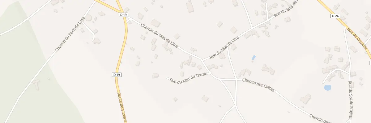 Plan du 393 Rue du Mas de Litre à Limogne-en-Quercy