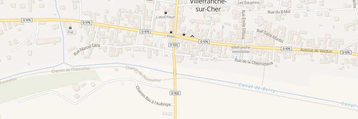 Plan du 10 Av du Val du Cher à Villefranche-sur-Cher