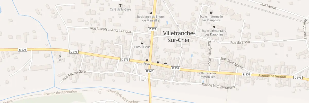 Plan du 6 Av Aristide Briand à Villefranche-sur-Cher