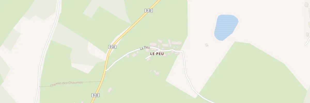 Plan du 6 Le Peux à Bussière-Dunoise