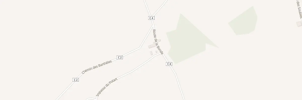 Plan du 450 Rte de la Bonde à Loupiac