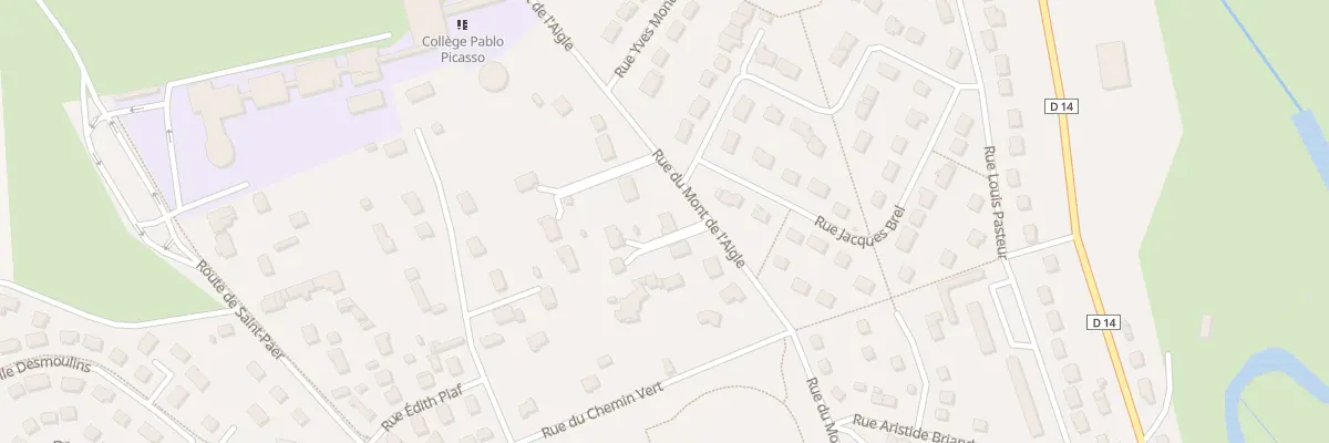 Plan du 11 Rue du Mont de l’Aigle à Gisors