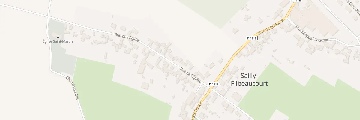 Plan du 8 Rue de l’Eglise à Sailly-Flibeaucourt