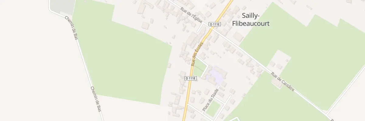 Plan du 8 Rue des Ecoles à Sailly-Flibeaucourt