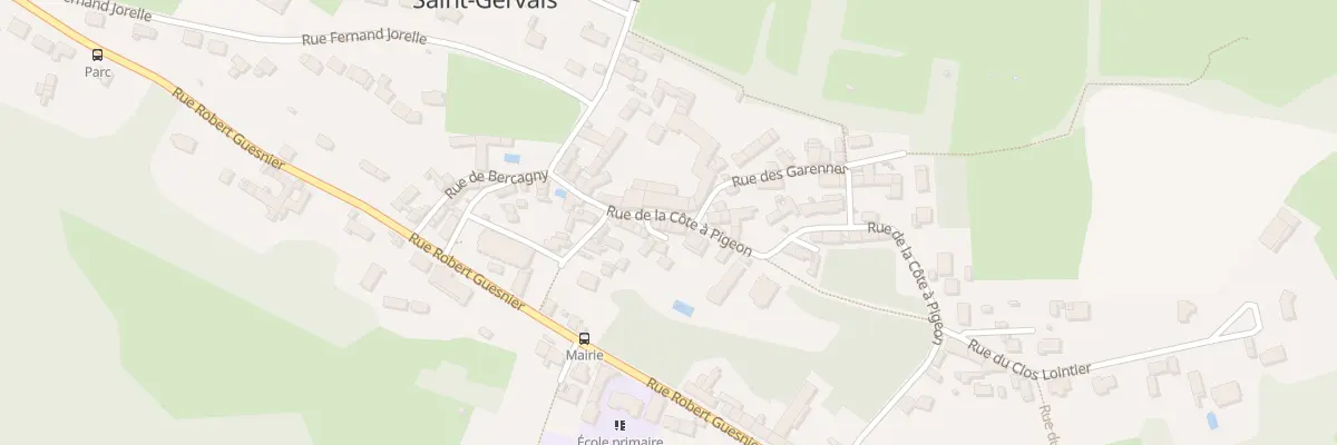 Plan du 15 Rue de la Côte à Pigeon à Saint-Gervais