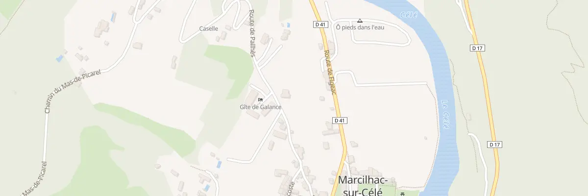 Plan du 5170 La Poujade à Marcilhac-sur-Célé