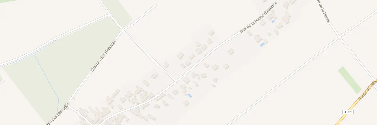 Plan du 60J Rue de la Plaine d’Azenne à Cléry-Saint-André